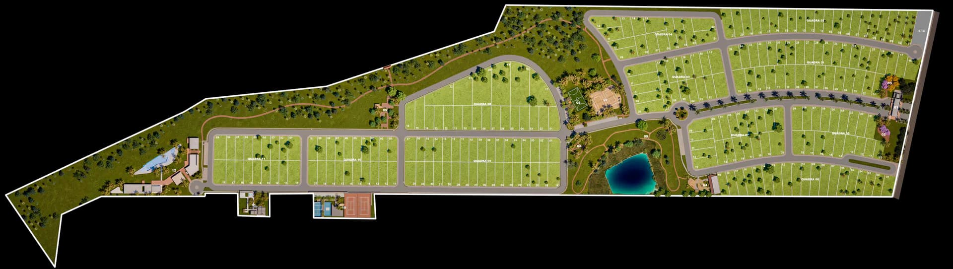 Vila dos Pássaros — Planta Humanizada Numerada